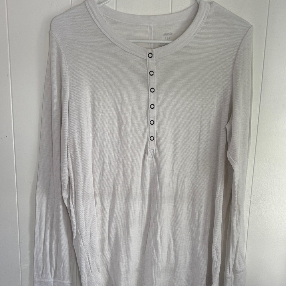 Aerie ribbed long sleeve large